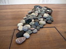 Steinfluss - Installation, Fluss-Steine, Granit/Flaotglas