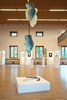 IKARUS - Installation, Glas in Form geschmolzen, Eisenketten, fnfteilig Flgel je 63 x 40 x 8 cm